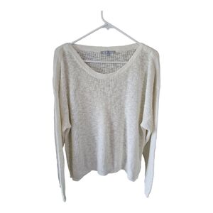 Heart & Crush Cream Lightweight Knit Sweater Size Xxl